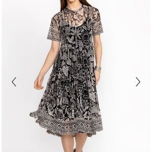 Johnny Was Mesh Tiered Dress - NWT